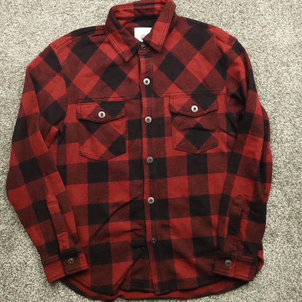 AG Adriano Goldschmied button up mens XS Buffalo Plaid Flannel Long Sleeve shirt